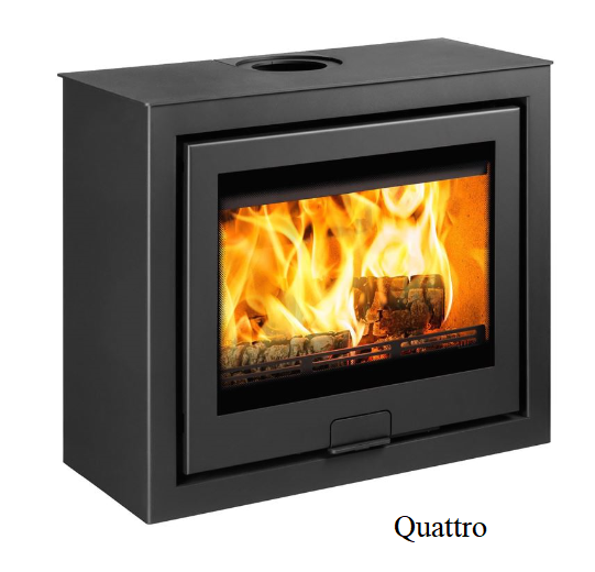 6.2kW Di Lusso R6 Cube Woodburning Stove 